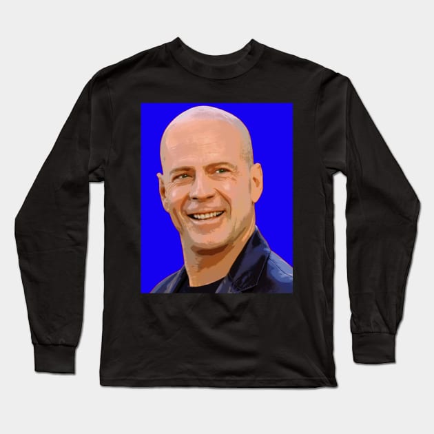 bruce willis Long Sleeve T-Shirt by oryan80